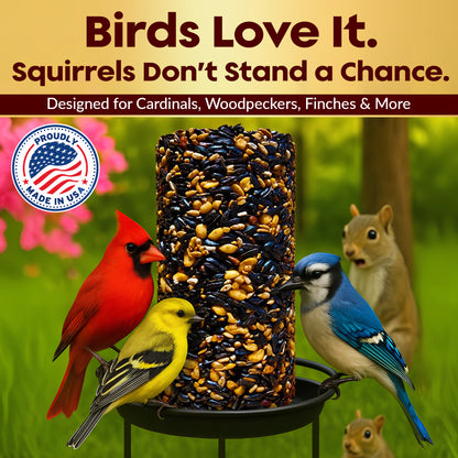 Flockin' Hot Pepper Bird Seed Cylinder - 1.5lbs & 4" x 7.75"